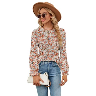 Camiseta de manga larga holgada, sexy y hermosa para mujer, ideal para el trabajo, las cuatro estaciones y el ocio diario.