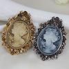 1X Vintage Cameo Victorian Style  Wedding Party Women Pendant Brooch Pin