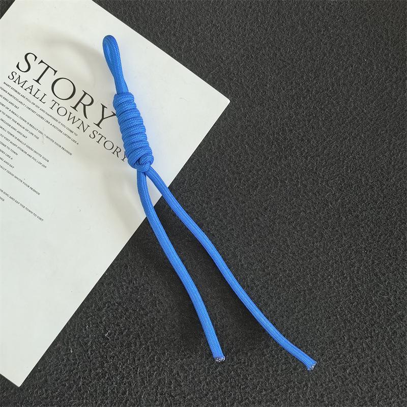 Colorful Trendy Miu Style Polyester/Nylon Braided Rope Pendant with Knotting for Bags