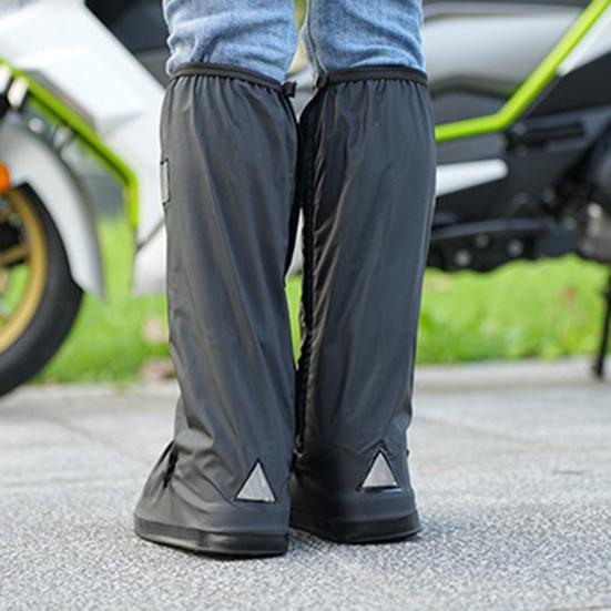 1 Pair Rainproof Boot Covers PVC Fabric Anti-Slip Design Waterproof