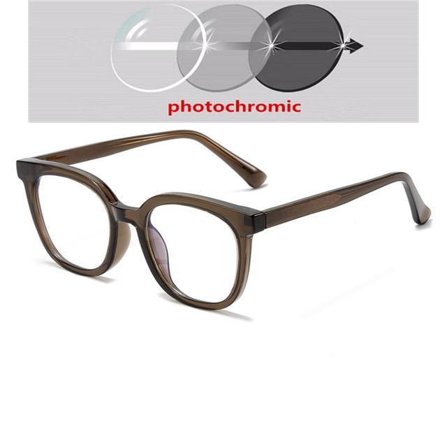 0 -0.5 -0.75 To -6.0 Anti Blue Rays Aspherical Lens Leopard Frame Oval Minus Diopter Glasses Unisex TR90 Prescription Spectacles