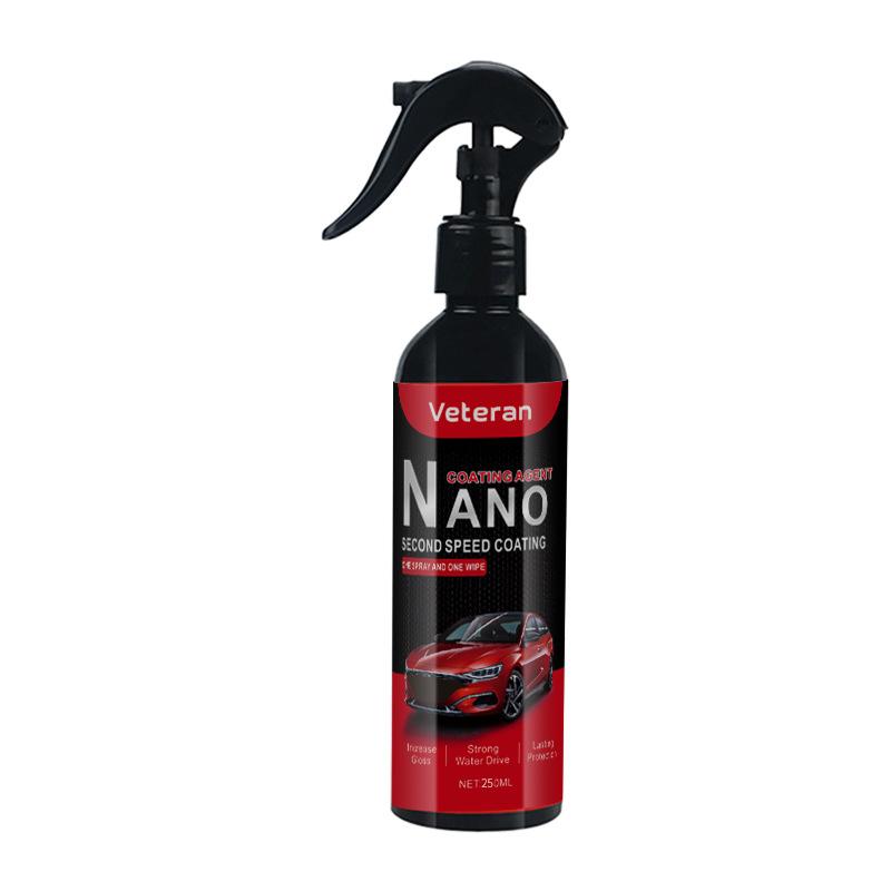 Automobile Ceramic Coating Strengthening Fast Nano Spray Anhydrous Car Wax Hydrophobic Paint Sealant Full-color Car Protection 250ml чёрный