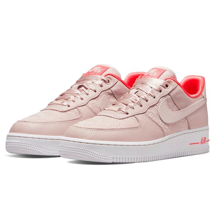 Nike Air Force 1 07 Fossil Stone Laser Crimson Women Sneakers Pink White DQ7782-200