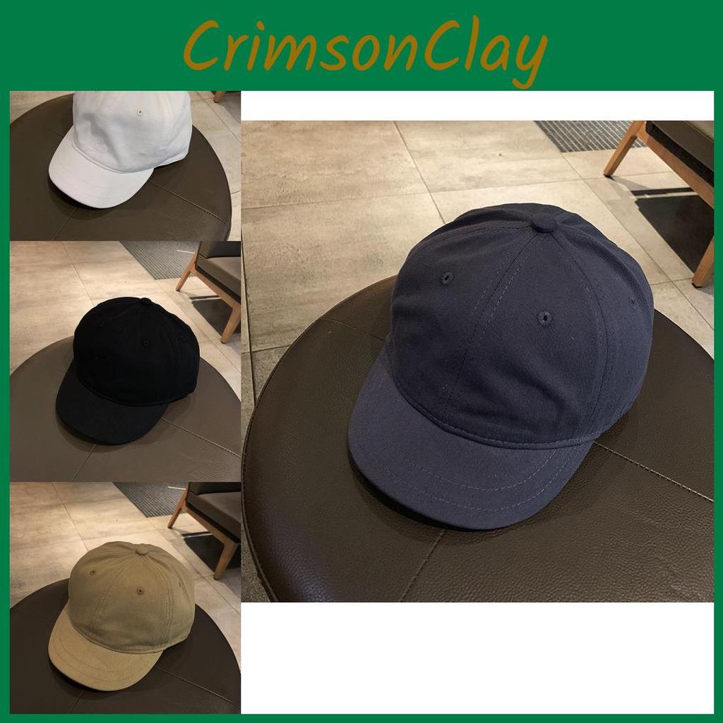 Baseball Retro Cotton Cap Shortbrim Unisex Adjustable Casual Hat Street