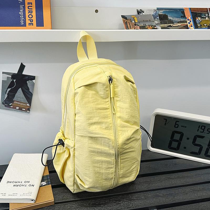 2-in-1 one-shoulder, double-shoulder backpack, chest bag, waterproof, wear-resistant, simple, solid color outdoor commuter bag, high value