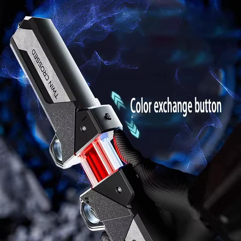 Outdoor Toy Rotate Laser Sword Multi-Color Flash LED Light Shine Cosplay Sword Toy Party Family Interactive Toy For Kids Adult