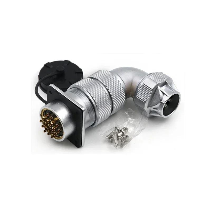 WEIPU WF32 TU+Z 4 6 8 10 11 13 19 Pin M32 Waterproof aviation Connector Power Connector male plug female socket IP65 Charge