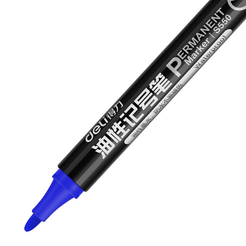 Deli S550 Broad-Tip Permanent Marker Pen