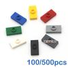 100/500pcs DIY Building Blocks 1x2 Convex Seat Bricks Educational Plastic Toys for Children Compatible With 3794 Kids Gifts