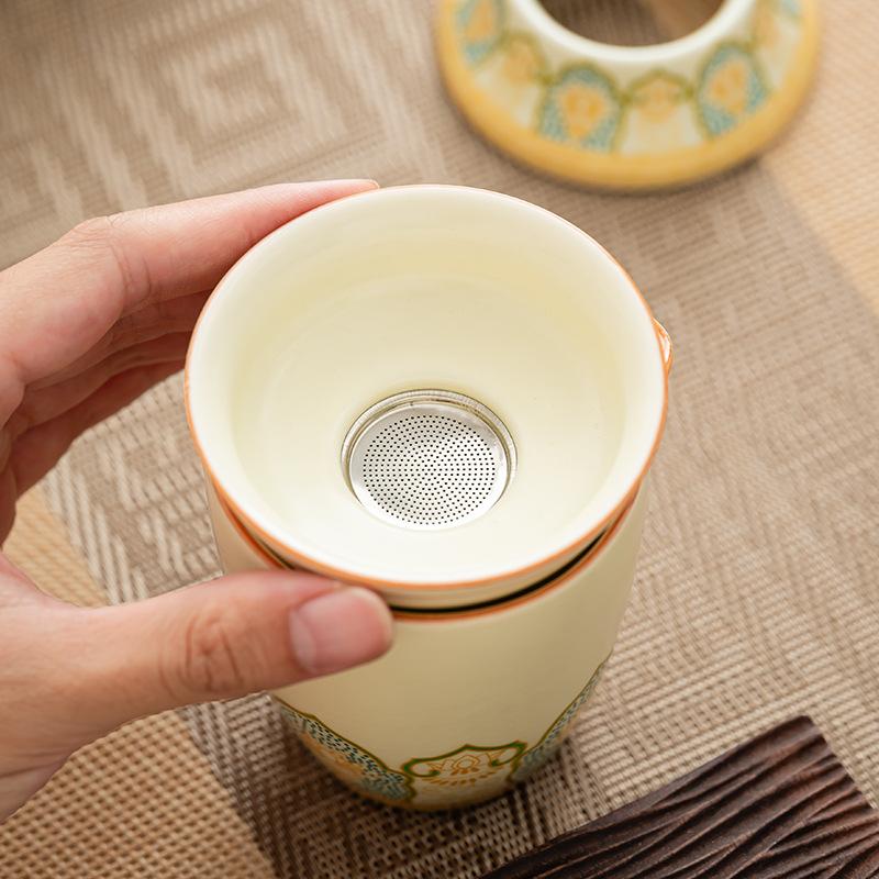 Ru Kiln Guyun Full Set of Premium Ceramic Gift Box Kung Fu Tea Set Ru Kiln Set Business Gifts Corporate Event Tea Set