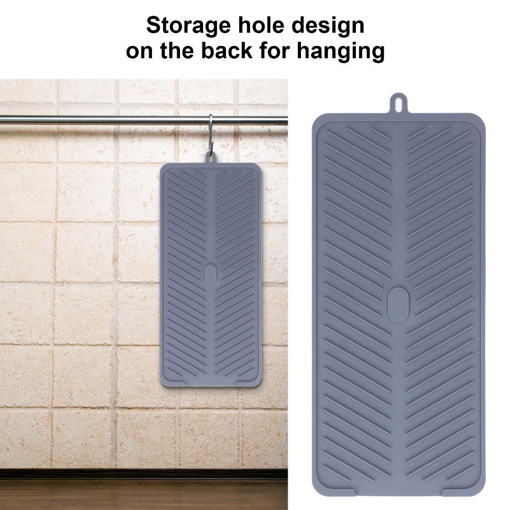 Silicone Drying Mat Flexible Dish Drying Mat Multi-Purpose Kitchen Draining Pad Dish Draining