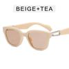 2022 Retro European & American Blue Transparent Hook Style Sunglasses for Women