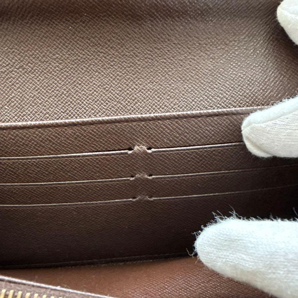 Used LOUIS VUITTON Damier Long Wallet