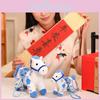 Creative Blue And White Porcelain Pattern Design Small Horse Plush Toy Pendant
