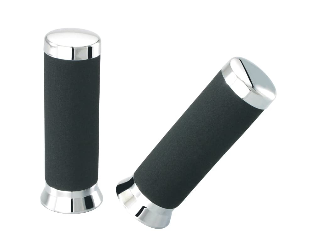 KITACO American Overall Length Black Grip, 22.2 Mm, 7/8 Inch, 135mm, Universal, 103-90-0500-01,