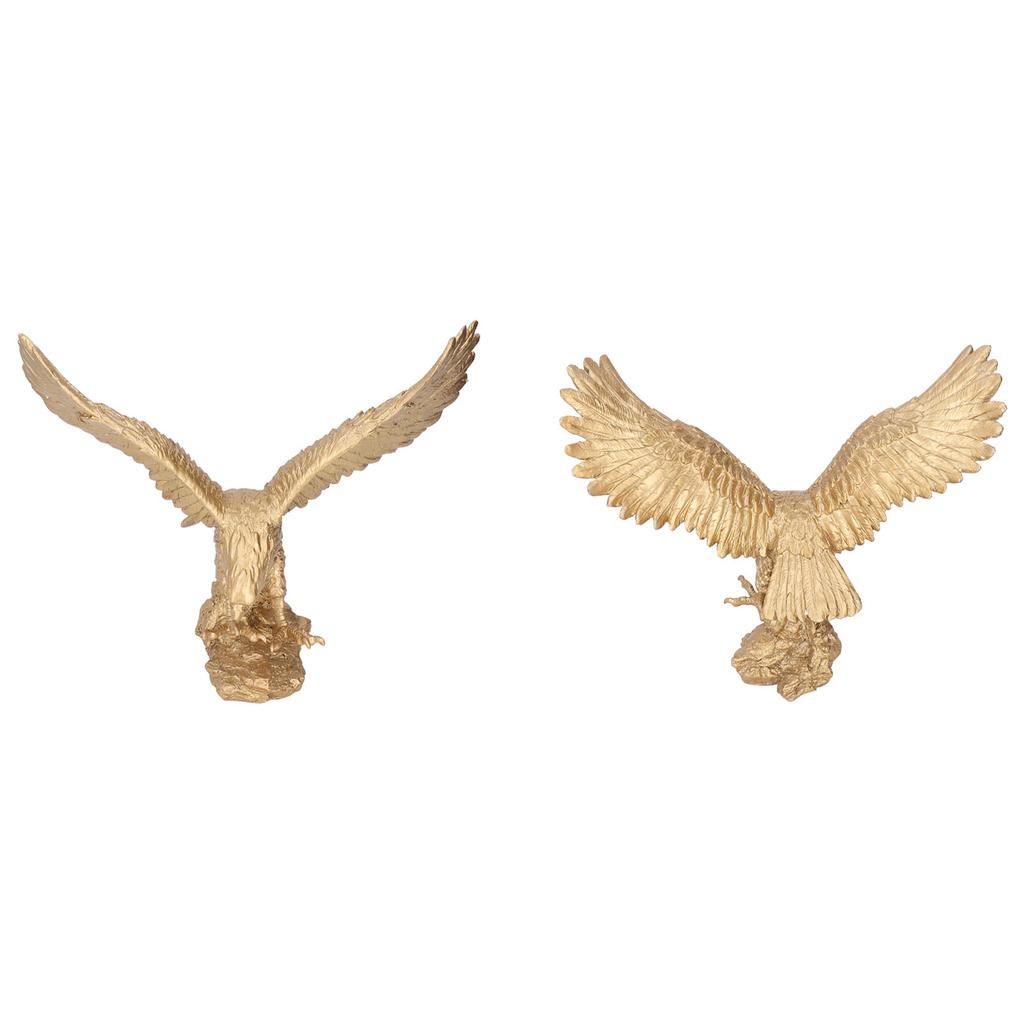 Eagle Statue Resin Eagle Figurine Hand Painted Sculpture for   Decor Living Room Shelf TV Cabinet