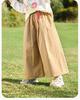 Dududu Home Girls' Pure Cotton Wide-Leg Pants - Spring 2026 New Arrivals for Toddlers & Kids