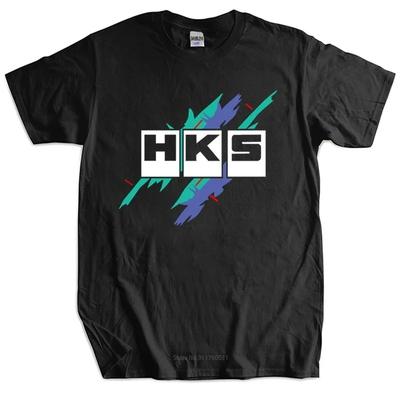 Hot Japanese High-performance Car Tuning Brand HKS Graphic Print T-Shirt Men Woman O-Neck Cotton Loose Casual Oversize Short Sleeve Summer New Tee