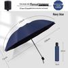 Automatic 60-Rib Folding Umbrella with UV Sun Protection