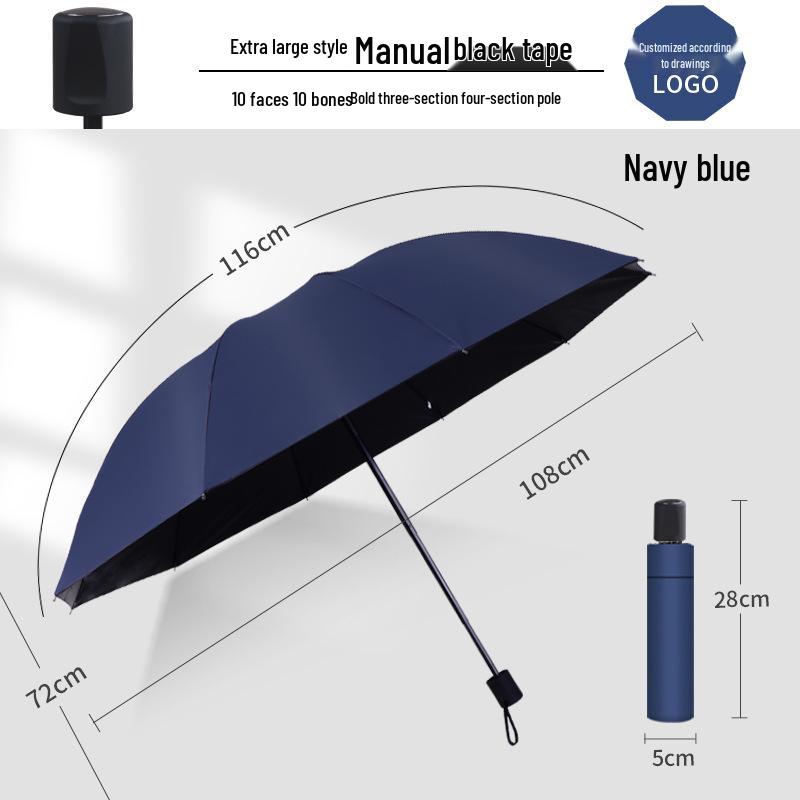 Automatic 60-Rib Folding Umbrella with UV Sun Protection