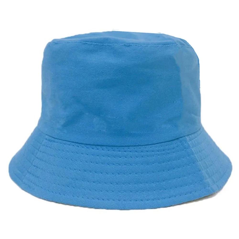 Fashion Denim Washed Bucket Hat Retro Foldable Fisherman Cap Cotton Casual Sun Hat Summer Outdoor Sunscreen Cap for Women Men