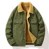 2025 Men's Corduroy Jacket with Lambswool Lining - High-Quality Autumn/Winter Coat