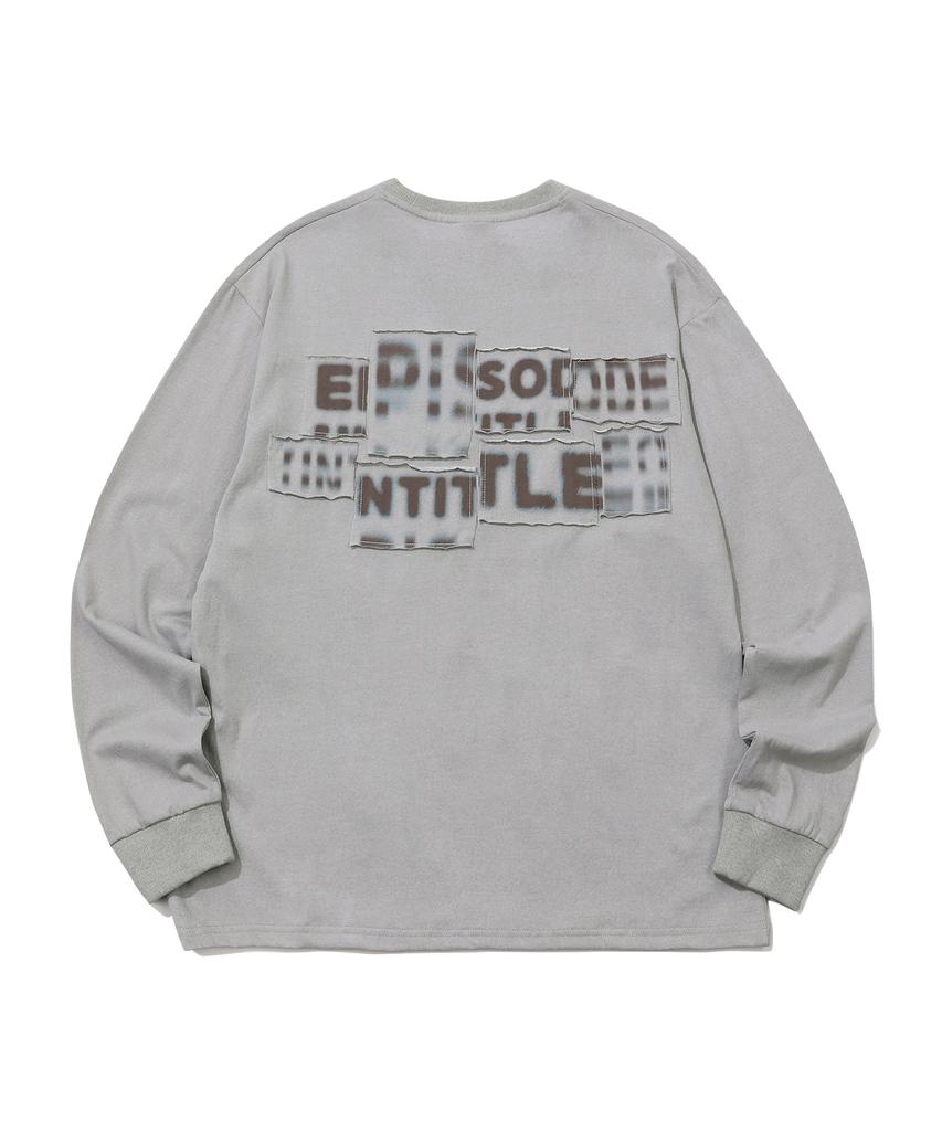 EPISODE UNTITLED Printing Patch Pigment Long Sleeves_Sand