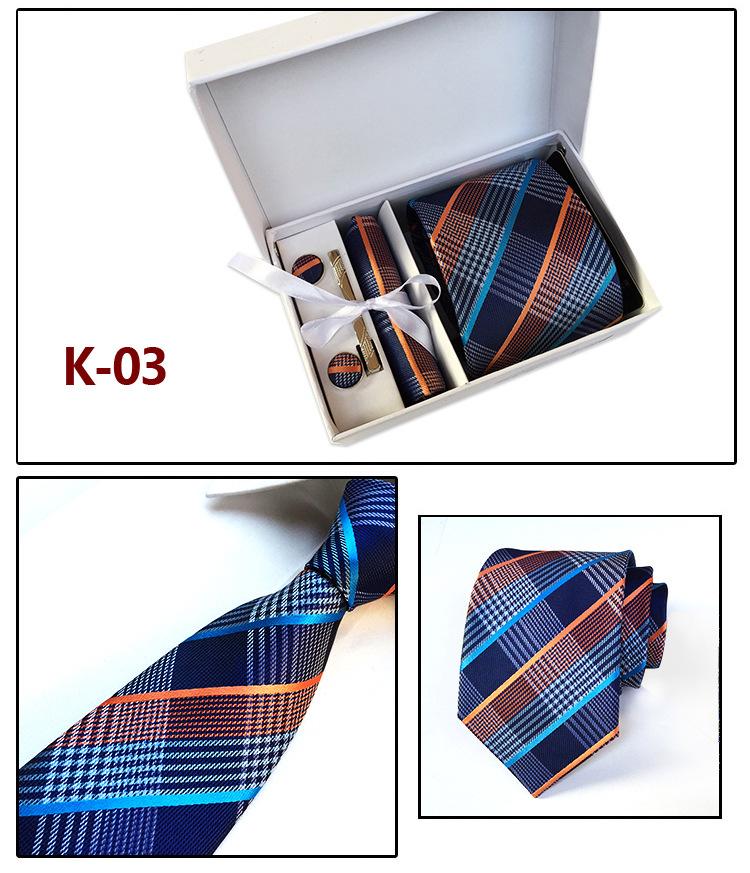 Herren-Krawatten-Geschenkbox 6-teiliges Set Gruppenkrawatte Business-Krawatte