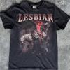 Lesbian Dragon Warrior Shirt, Gothic Pride Fantasy Tee, Queer Rider Gift