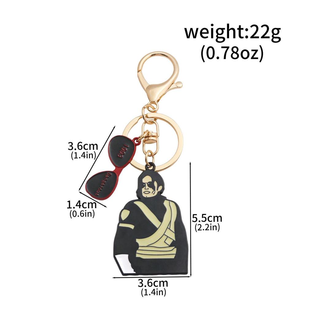 Michael Jackson Dance King Enamel Dangle Earrings