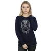 Marvel Womens/Ladies Black Panther Head Sweatshirt