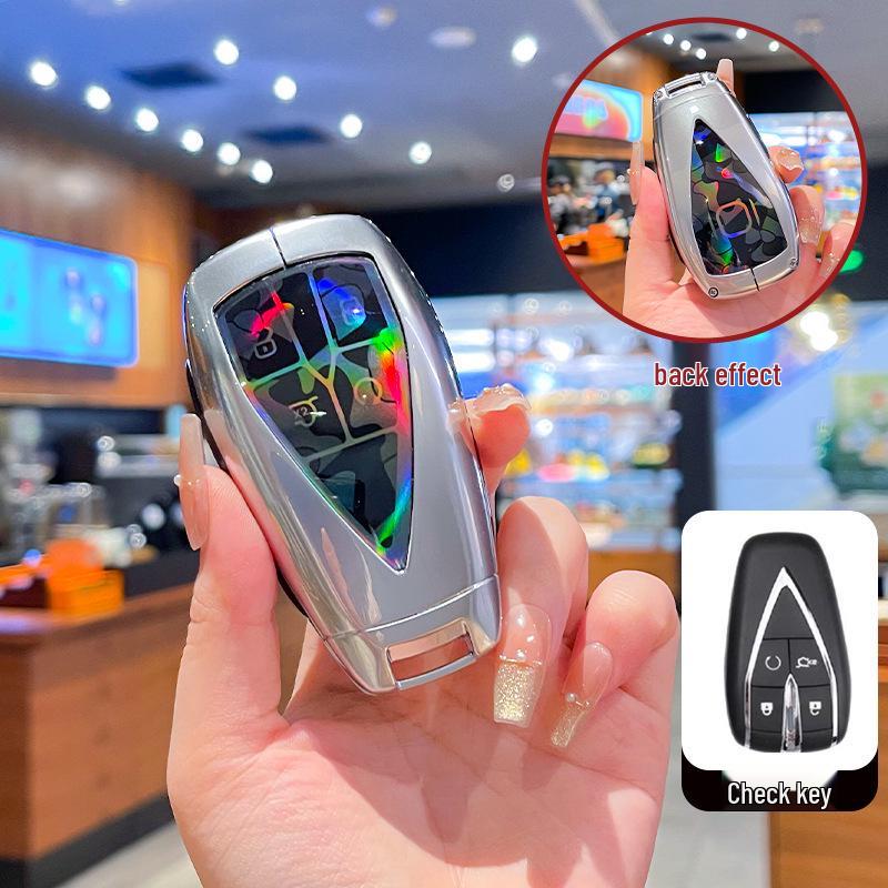 High-End Metal Key Cover for Changan Qiyuan A07 2025, A06 New Energy, and A05/A07 with Buckle