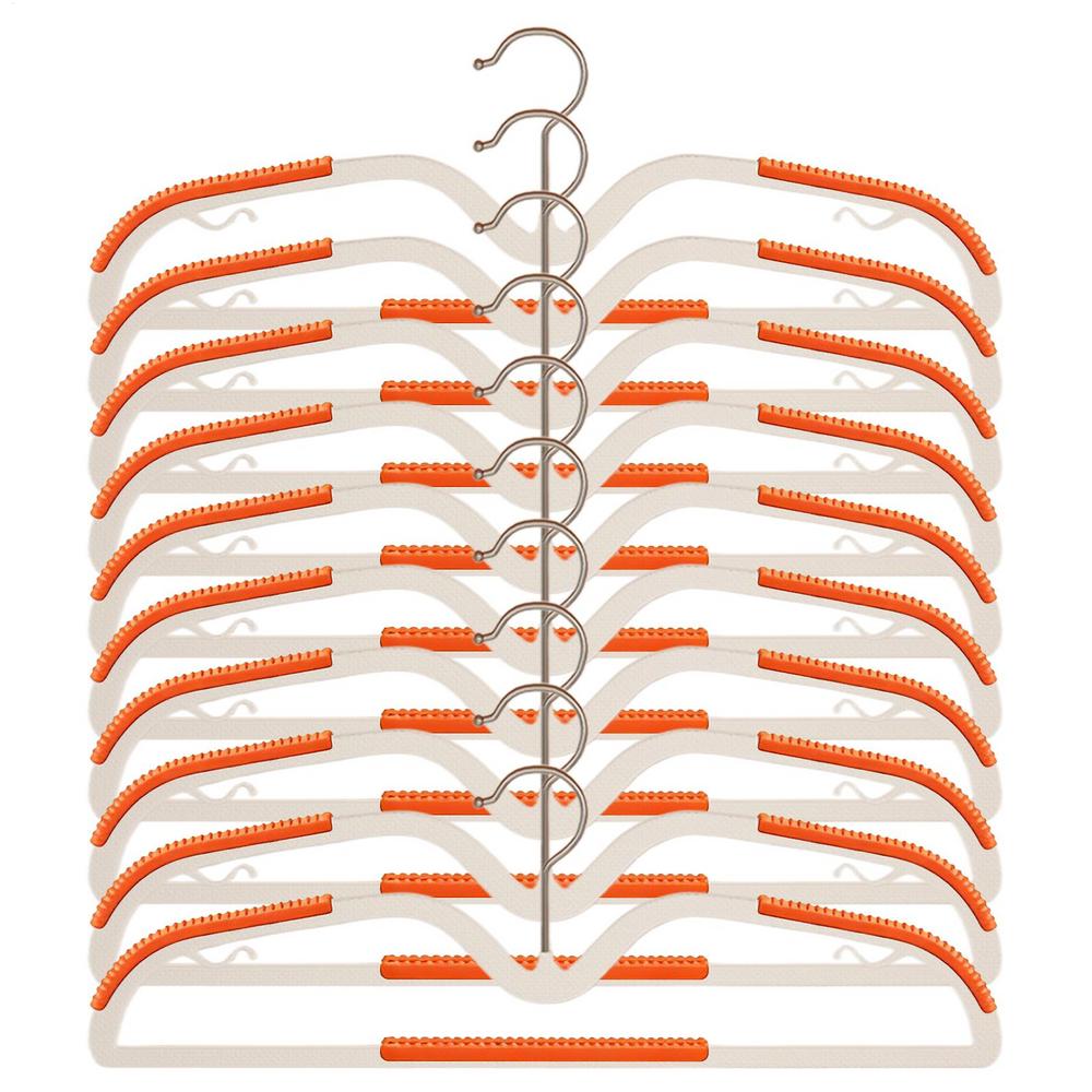 Coat Hanger 10-pieces Non-Slip Short-Necked Dresser Drying Rack Coat Hangers For Closet For Room Bedroom Dorm Apartment College