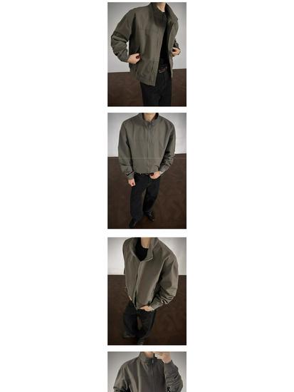 Veste de travail américaine Coach pour homme: Marque Tendance Automne, Style High Street, Top Sport à Col Montant