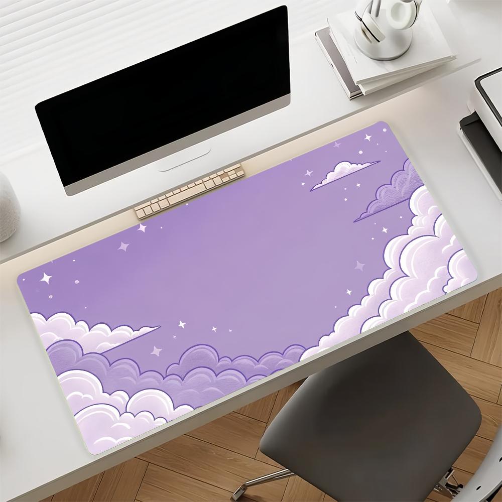 Art Dreamy Pastel Clouds Mouse Pad Nonslip Rubber Gamer Balance Computer Mat Decoracion Deskmat Laptop Office Large