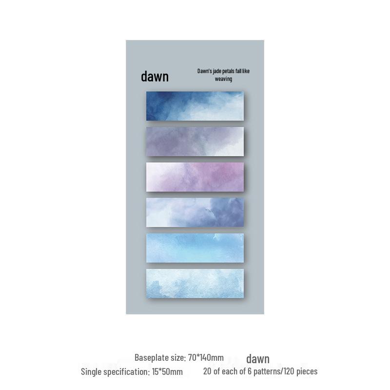 Stylish Gradient Sticky Notes for Students: Strong Adhesion, Girly Design, Perfect for Indexing and Memos, Reusable N Times