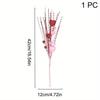 2pcs/set Red Pink Foam Love Heart Branch Glitter Foam Love Pick Stick Valentine's Day Flower Bouquet Home Vase Picks Wedding Decor