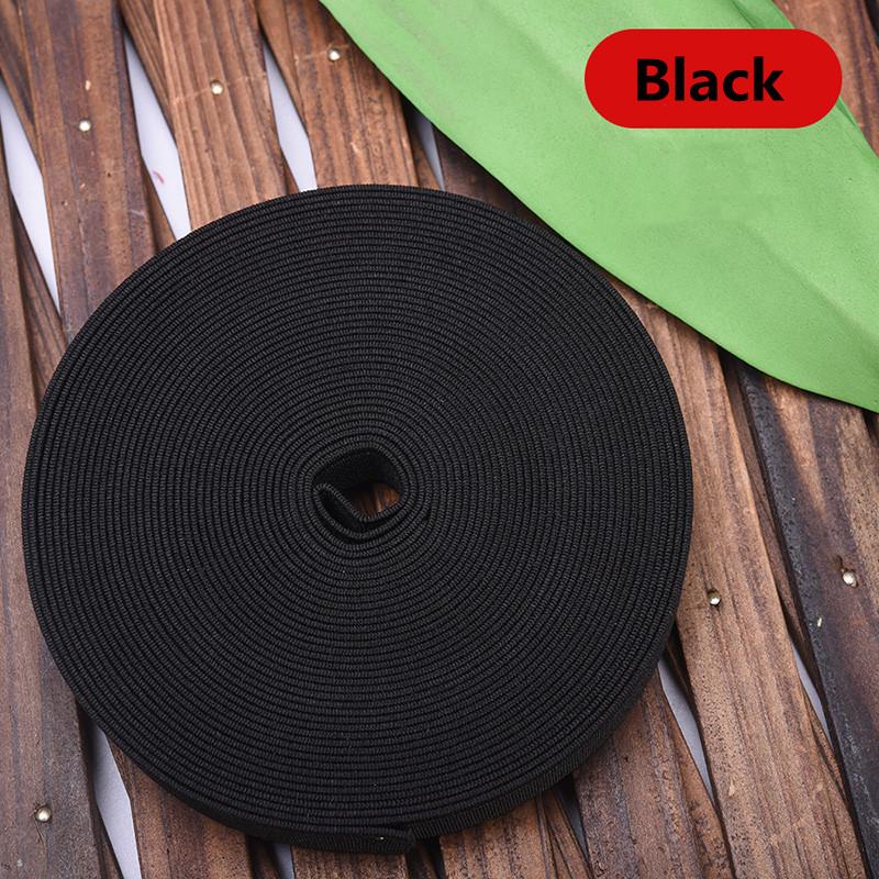 5 Meters 3/6/9/12/15/25/30/35/40MM White/black Nylon Highest Elastic Bands Garment Trousers Sewing Accessories DIY