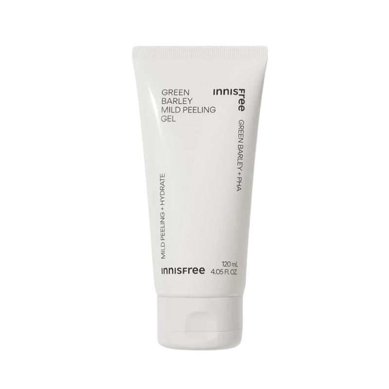 innisfree Green Barley Mild Peeling Gel 120ml – Gentle AHA/PHA Peeling Gel with Green Barley & Willow Bark for Smooth, Clear Skin