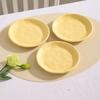 Cream Luxury Plate Bone Dish Household Food Grade Ceramic Snack Cake Dining Table Storage Decoration Ins