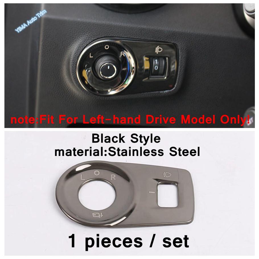 Head Light Lamp Decoration Sticker Cover Trim Fit For MG ZS EV 2018 - Carbon Fiber Look/Black/Silver Interior Accessories