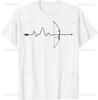 Archer Heartbeat Archery Bow Arrow Bowhunting Hunting Gifts T-Shirt Print on Demand Unisex Summer Streetwear Tops Ropa Hombre