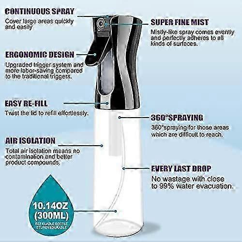spray bottle, continuous fine mist empty spray bottle, spray bottle fine mist sprayer