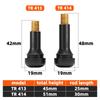 YONGRUN 4/10/50/100PCS Valve Stem TR413/TR414 Automotive Vacuum Tire Rubber Valve Stem With Dust Cover Snap On Valve Car Parts