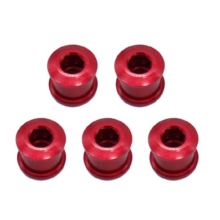 5pcs Aluminum Alloy Bike Chainring Bolts for Outdoor Mountain Road Bicycles