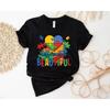 Different Is Beautiful Autism Awareness T Shirt Puzzle Piece Support Special Education Teacher Vintage Graphic