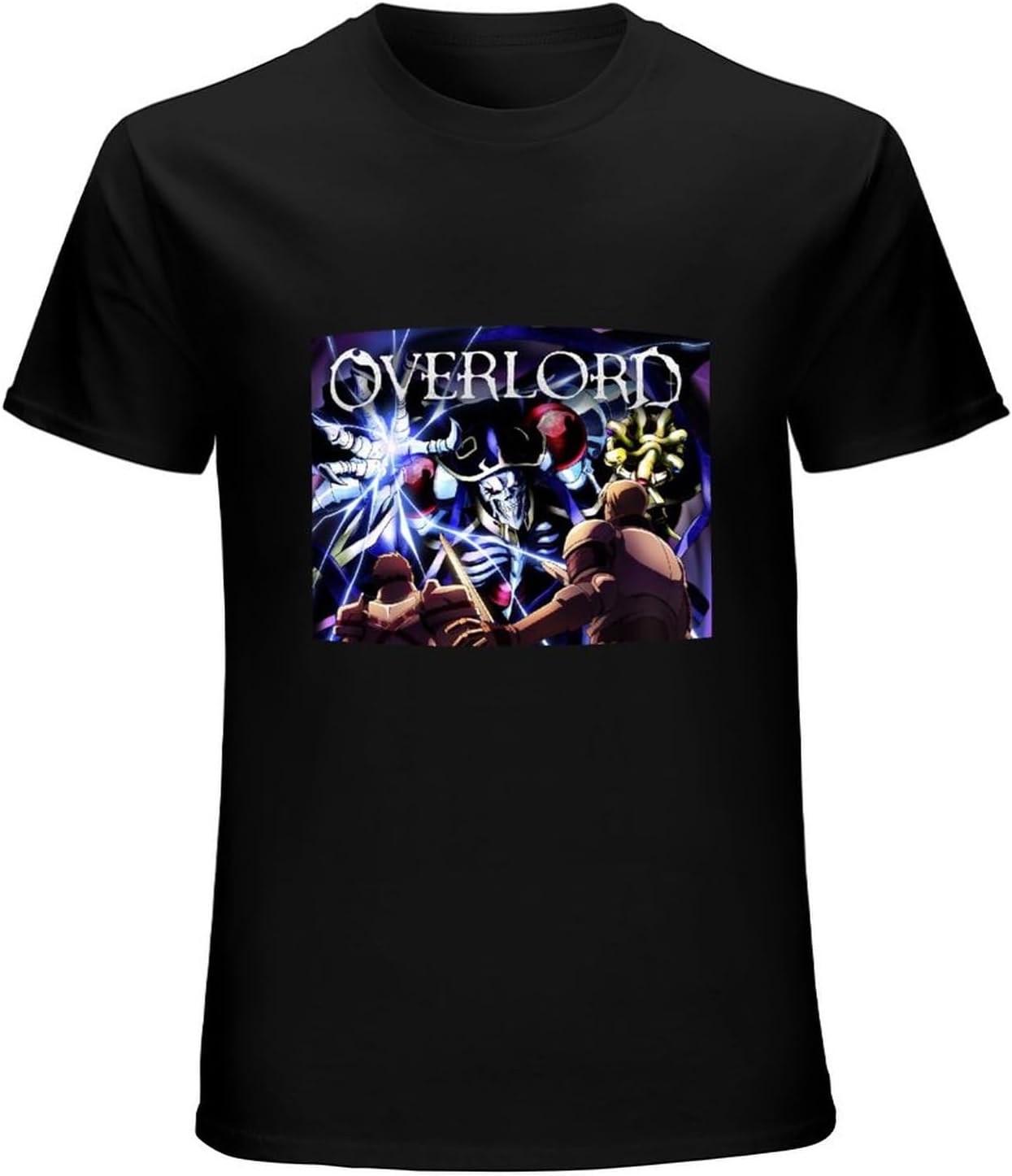 Men s T Shirt Overlord Men s T Shirt Short Sleeves O Neck Cotton T Shirt L чёрный