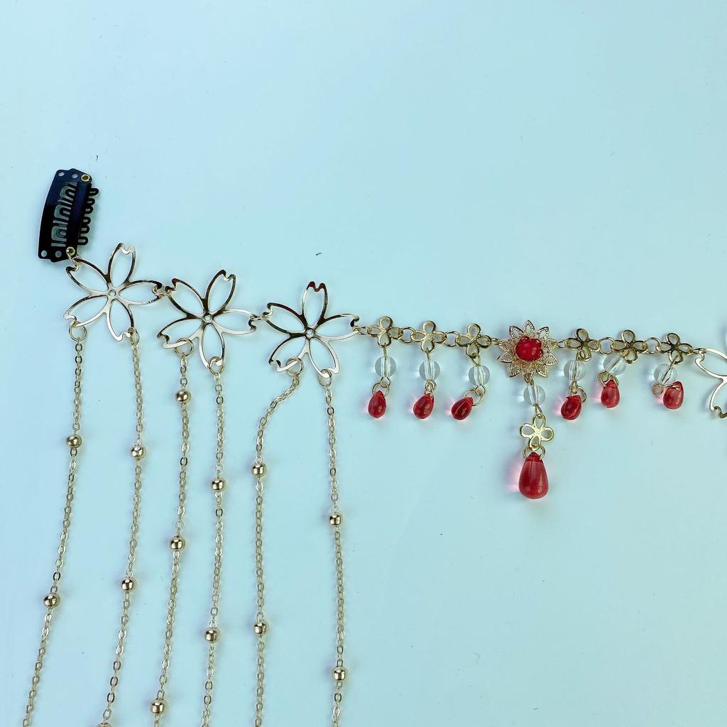 Flower Tassels, Eyebrows, Retro Fairy Drops, Hairpins, Curtains, Foreheads, Hanfu Antique Hair Accessories.