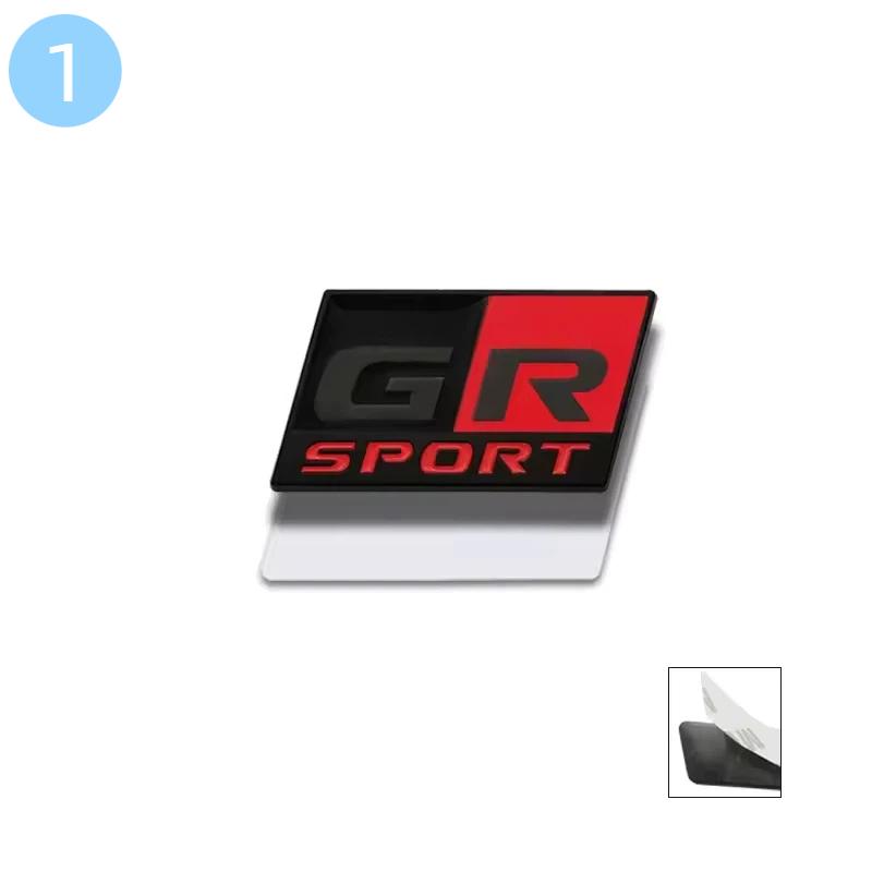 GR Sport 3D Metal Car Steering Wheel Interior Badge Emblem Decals For C-HR C-orolla R-AV4 Prius C-amry