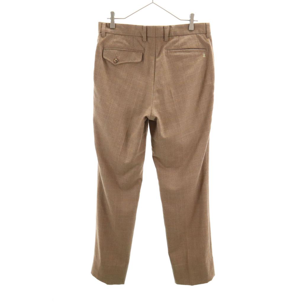 LANVIN SPORT 90s Made in Japan Old Check Pattern Slacks pants 85 beige Men's Used